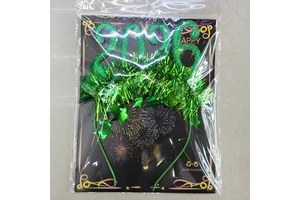 2026 Year-End Festive 4-Pack Christmas/New Year Headbands Colorful Party Favors for Holiday Celebrations Year-End Decorations