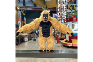 Funtoys MOQ 1 PCS Inflatable Giant Brown King Kong Inflatable Suit Mascot Adult Cosplay Gorilla Costume