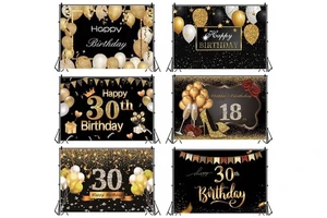 Happy Birthday Celebration Series Photo Materials Studio Props Photography Background Cloth