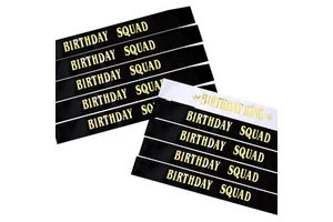 Mens White and Black Satin King Sash with Gold Foil for Birthday and Valentine's Day Party Decorations Adult Party Supplies