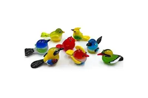 Customizable Lampworking Murano Glass Birds Figurines-Handicraft Gift for Home Decoration