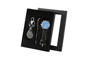 Men's Precision Business Watch with Zinc Alloy & PU Bracelet - Father's Day Gift
