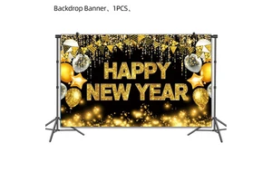 Modern Black Gold New Year Theme Food Grade Paper Party Supplies with 80-100 Pcs for Decoration and Arrangement