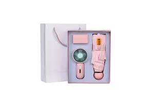 Promotional Gift Women Men Thanksgiving Gift Set Boxes Wholesale logo Customization Capsule Umbrella Mini Fan Gift Set low price