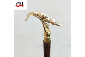 Still Life Pattern 2 3 Click Enlarge Victorian T-Handle Handmade Polished Brown Vintage 36 Inch Wooden Home Decor Stick