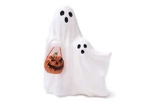 Cross-border New Product 60cm Plastic Halloween Pumpkin Ghost Doll Luminous Decorative Ornaments