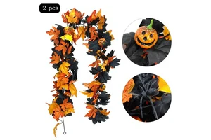 Halloween Pumpkin Vine, Flying Witch Creative Internet-Famous Holiday Gift, New Cross-Border Product Pumpkin Maple Leaf Vine