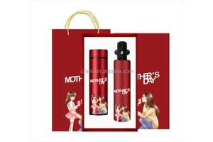 Wholesale Wedding Gifts Happy Mothers Day Gift for MOM Set Customized Gift Set Umbrella +Vacuum Flask for Women Promotional