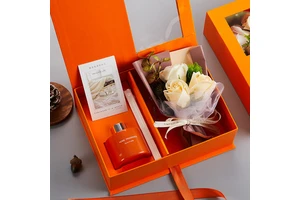 Christmas Valentine Day Corporate Promotional Items Ideas Soap Flower Women Luxury Personalized Novelty Perfume Gift Sets