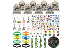 110+ Pcs Soccer Party Favors Set for Kids, Birthday Goodie Bags with Small Gift Toys, Football Party Supplies for Boys & Girls