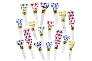 Party Musical Blowouts Noisemakers Fun Assorted Colors Birthday Party Supplies Blow Outs Whistles Favors for Kids and Adults