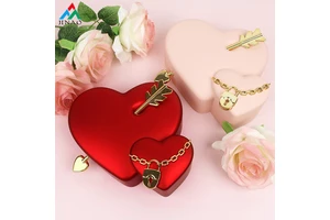 Popular Valentine Day Soap Rose Necklace Paired Jewelry Gift Box for Girlfriend Valentine Day Gift