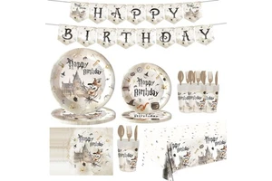 Wholesale Magic School Theme Party Supplies Set Kids Birthday Celebration Event