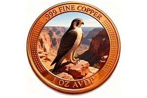 OEM Custom 1 Oz Copper Round 999 Fine Copper High Relief Outer Ring Full Color UV Printed Customizable Middle Design