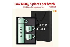 Custom Logo 500ml Stainless Steel Vacuum Insulated Tumbler 3 In 1 Leak Proof Eco Friendly Thermal Mug Gift Set For Travel