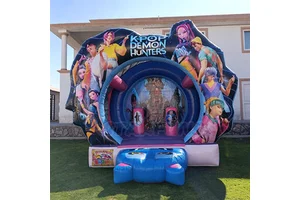 Commercial K-pop Demon Inflatable Bounce House Cartoon Bouncy Castle Jump Bouncy House For Rental Outdoor Party