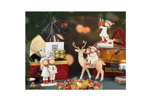 Christmas Ornaments Resin Elk Decoration Xmas Hanging Ornaments Christmas Decorations for New Year Decor
