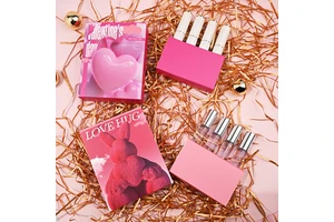 Valentines Day Makeup Gift Custom Your Own Logo Lipstick Kit 4 IN1 Lipgloss Gift Set Makeup Lip Gloss Set Vegan Cosmetics