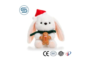2026 New Christmas Plush Toy Soft Bunny Dolls Cute Animals Holiday Decor Stress Relief Gifts