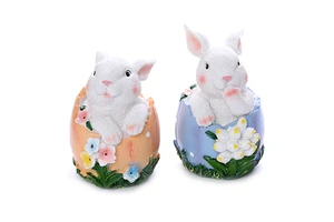 Customized Classic Easter Bunny Statue Home Decor Products Easter Gift Rabbit Easter Home Decor Resin Crafts Wholesale