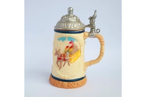 Wholesale PVC Christmas Style German Beer Toy Model Home Furniture decorative ornaments