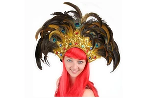 Feather Headband Indian Headpiece Venice Mask for Costume Party Masquerade Wedding Carnival Dionysia Classic Italia Mask