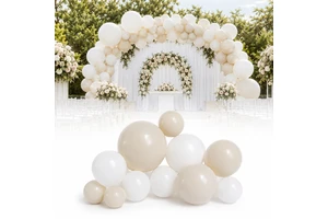 Jyao Reusable Inflatable Latex Balloon Garland Arch Kit Children's Birthday Wedding Party Decoration Refillable Silk Screen PVC