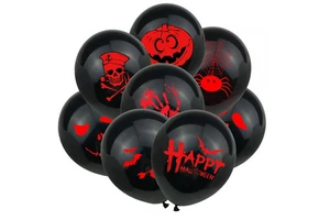 8PCS/Set Set Halloween Balloon Pumpkin Horror Skeleton Latex Balloon Party Supplies Decoration