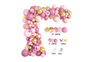 L-shaped Balloon Chain butterfly Balloon Garland Arch Kit Adult Wedding Party Decor Supplies Baby Shower