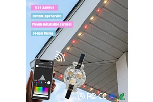 2026 New RGB Smart Control LED Pixel Point Light 30mm 12V 24V IP68 Holiday Permanent Lighting for Eaves Decoration
