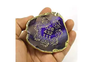 Symbol Slices Religious Eco-Friendly Magnesium Alloy Coaster for Home Office Car Dashboard Decor
