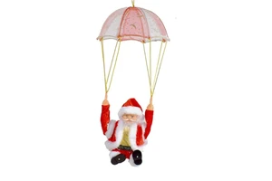 BINLU Electric Santa Claus Parachute with Music for Display and Christmas Decoration Figurine & Toy Product Category