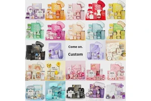Best-Selling Cross-Border Gift Set for Holidays Scented Candle Bath Gift Box for Mother's Day Valentine's Day Birthdays for Best