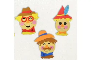 Brand-new Customizable EVA Thanksgiving Scarecrow Design DIY Creative Pasting Kits for Kids Fun Craft Supplies