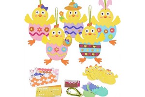 Easter Spring Chick Rabbit Egg DIY Educational Toys for Play and Decoration Accessories