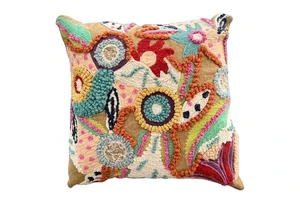 Best New Year Handmade Multi Color Cushion Cover With Beautiful Embroidery At Best Wholesale Price For Living Room Decoration