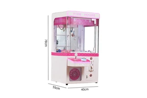 Custom Pink Coin Operated Games Super Mini Claw Machine Toy Crane Machine Mini Crane Claw Machine Amusement For Sale