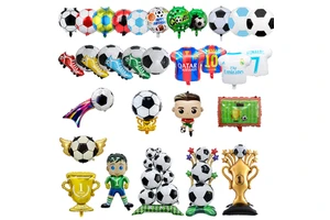Hot Sale 18 Inch and Big Stand Soccer Football Trophy Foil Balloons Sports Party Decoration