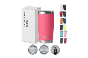 Portable 20oz Original Vasos Powder Coated Custom Logo Coffee Travel Water Bottle Thermal Mug Cup Laser Engraved 20 Oz Tumbler