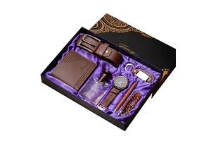 2026 trending product Valentine's Day gift for boyfriend, perfume and watch gift set, business souvenir, custom logo