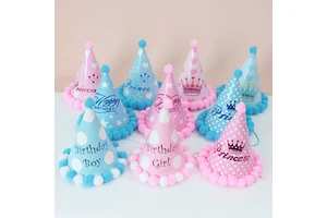 Birthday Decoration Supplies Colorful Hats Children's Party Decoration Birthday Hats
