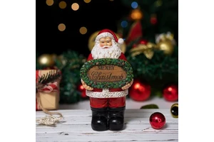 Cross-border new products Merry Christmas placards Santa Claus resin handicrafts ornaments Home desktop Christmas decorations