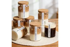 Wholesale Hot Selling Holiday Christmas Scented Candles Simulated Coffee Aromatherapy Home Decor Soy Wax Luxury Candle