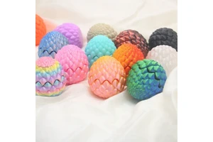 3D Printed Plastic Eco-friendly Little Dragon Egg Children's Day Gift Openable Hot Selling Stall Wholesale Animal Crystal
