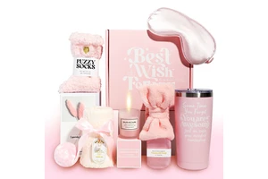 2025 New Design Pink Wedding Gift Set Includes Socks Candles for Mother's Day Birthday Factory Supply Ready Stock Wholesale Hot