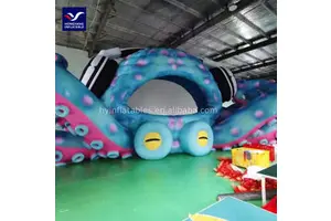 Giant Inflatable Octopus Model For Party Event Outdoor Promotion With Air Blower Nylon Tent Arch For Sea Shipping