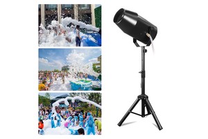 Customizable Electric Foam Machine Outdoor Waterproof Party Foam Machine Parties Parks Swimming Pools Iron Spray Mall Events