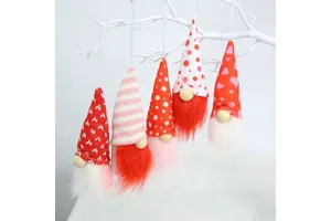 Christmas Small Handmade Cloth Doll Pendant Decoration Eco-Friendly European Style Christmas Tree Ornament