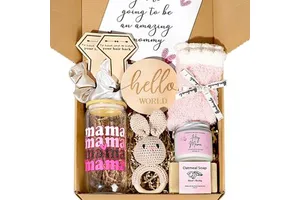 Personalized Handmade Gift Box with Custom Colors for Mama New Mom Care Package-Mother's Day & Birthday Gifts