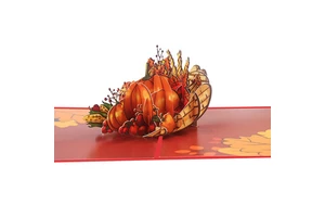 New Arrival Happy Thanksgiving 3D Cards 3D Greeting Card 3D Happy Thanksgiving Pop up Card Includes Envelope and Note for Family